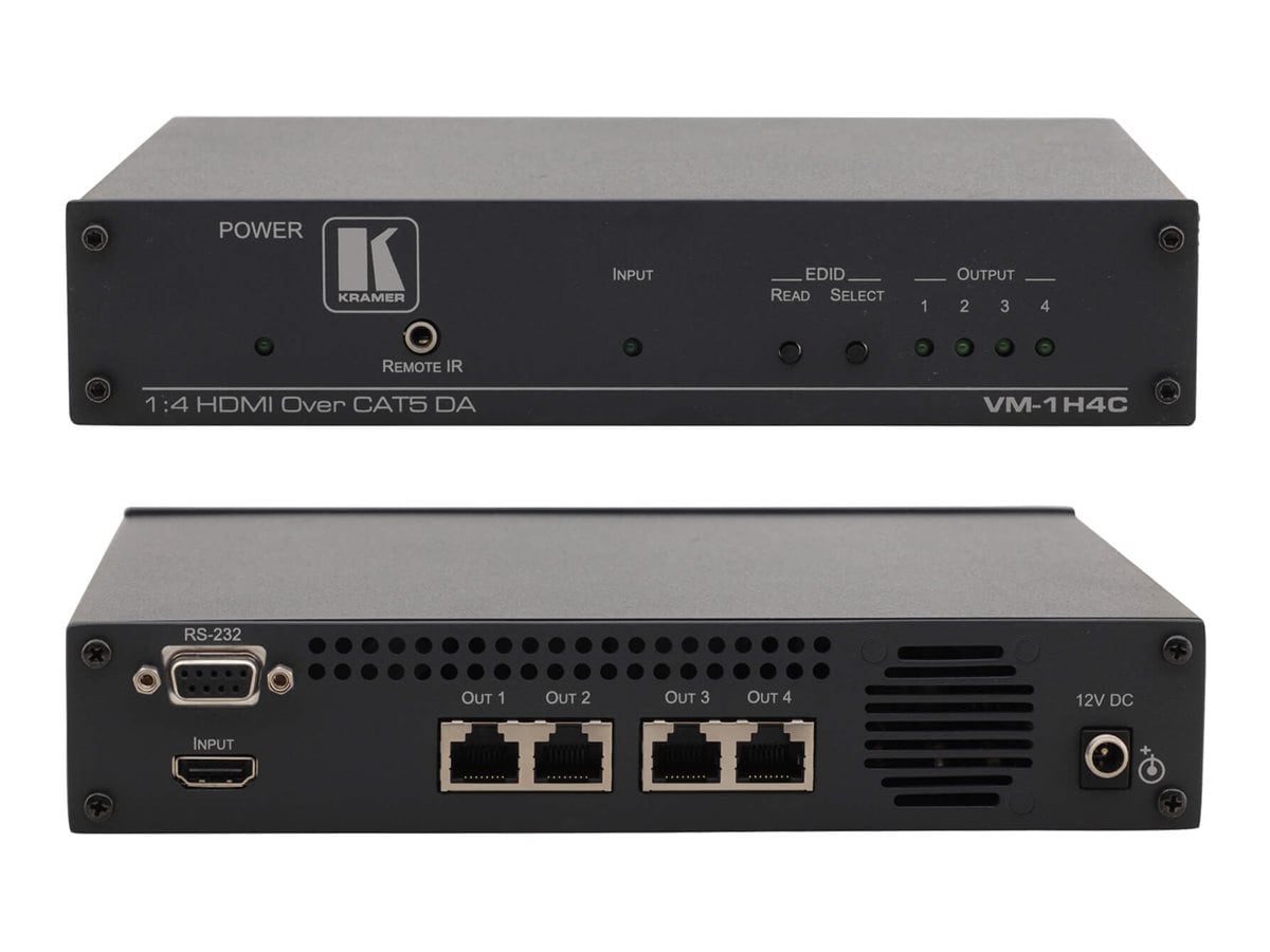 Kramer EXT3-XR-TR - video/audio/infrared/serial/USB/network/power extender - 1GbE, HDMI, HDBaseT 3.0
