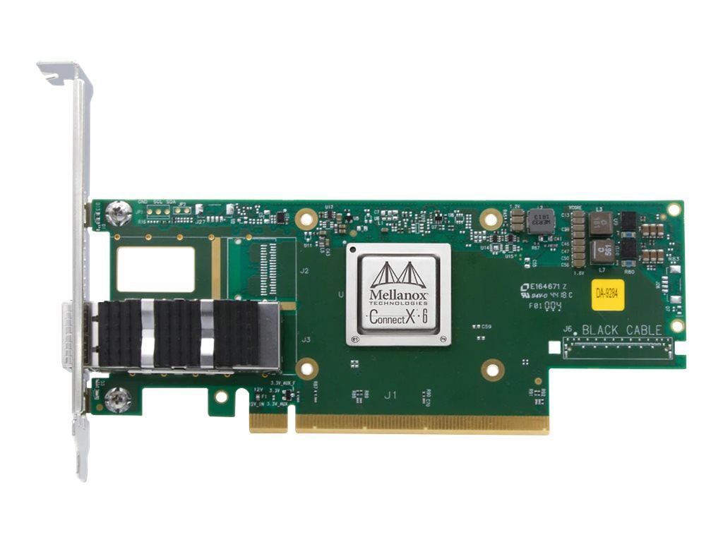 NVIDIA ConnectX-6 VPI MCX653105A-ECAT - network adapter - PCIe 3.0 x16 - 100Gb Ethernet / 100Gb Infiniband QSFP28 x 1