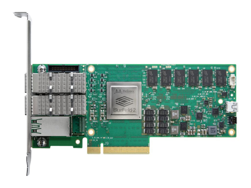NVIDIA BlueField-2 Ethernet DPU MBF2M516A-CENOT - Crypto enabled - network adapter - PCIe 4.0 x8 - 25 Gigabit SFP56 x 2