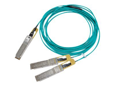 Mellanox LinkX 200Gb/s to 2x100Gb/s Active Splitter Fiber Cable - 200GBase-AOC direct attach cable - 5 m
