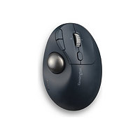 Kensington Pro Fit Ergo TB550 Trackball - vertical mouse - Bluetooth, 2.4 GHz - black, blue-gray