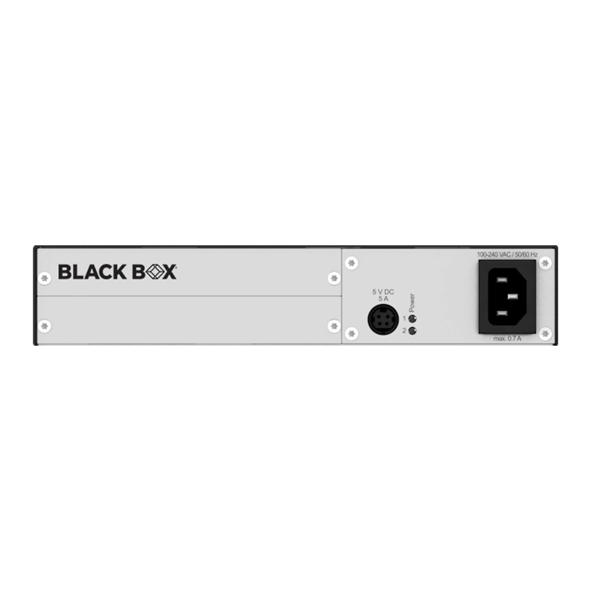 Black Box Modular KVM Extender Housing 2-Slot (2) Front-Mount Internal PSU