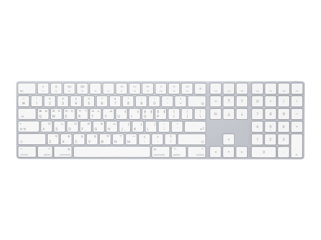 Apple Magic Keyboard with Numeric Keypad - keyboard - QWERTY - Korean - silver