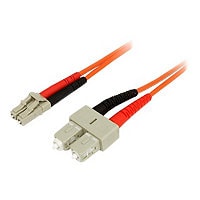 StarTech.com 1m Fiber Optic Cable - Multimode Duplex 50/125 - LSZH - LC/SC