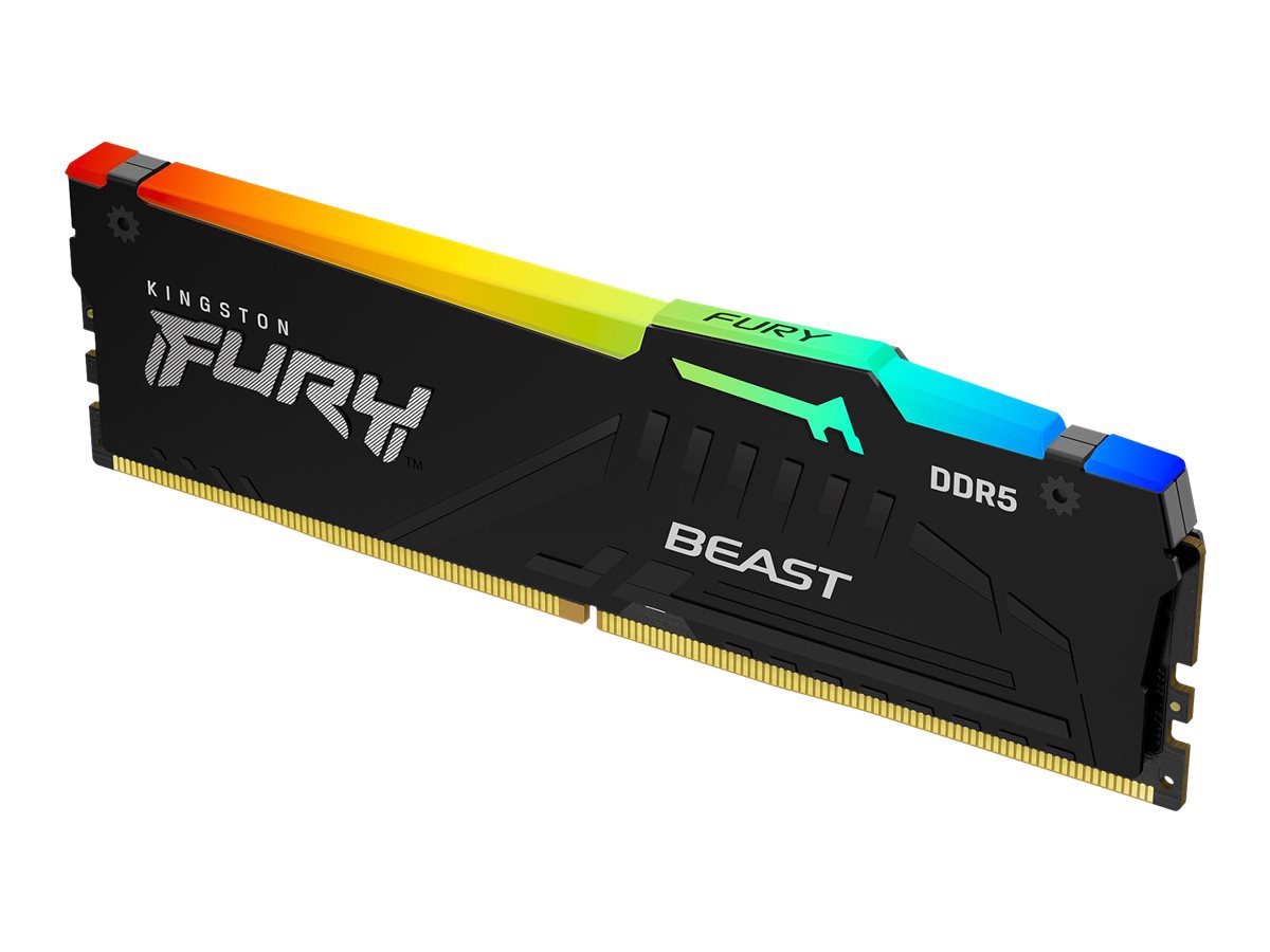 Kingston FURY Beast RGB - DDR5 - kit - 128 GB: 4 x 32 GB - DIMM 288-pin - 5