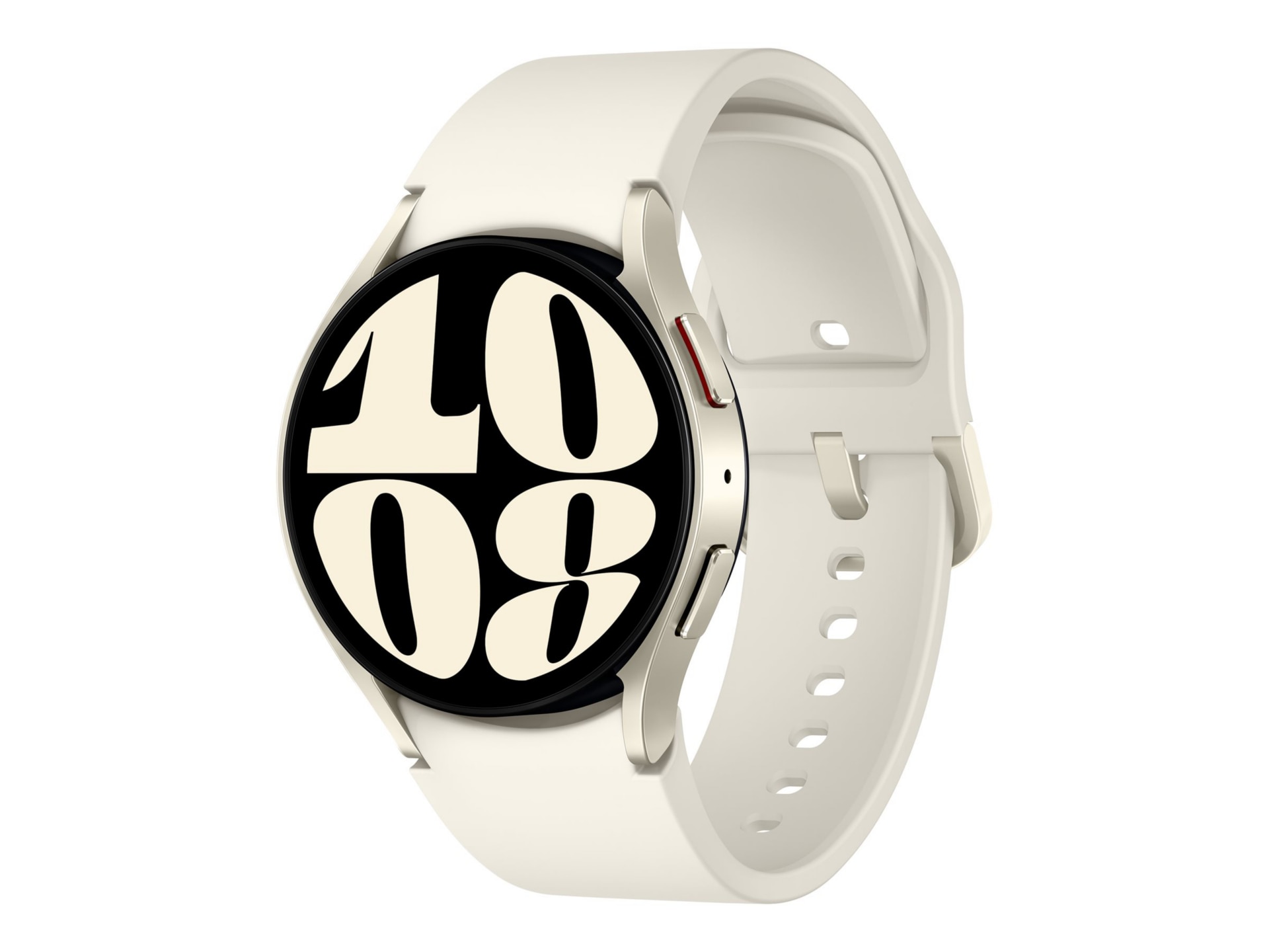 Samsung Galaxy Watch6 Smartwatch - 40 mm Gold Aluminum Case with S/M Cream Sport Band - 16 GB - Bluetooth/Wi-Fi