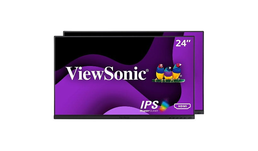 ViewSonic VG2448a-2_H2 24" Class Full HD LCD Monitor - 16:9 - Black