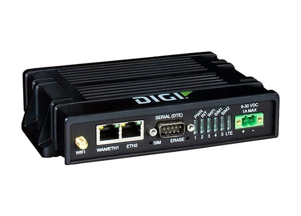 Digi IX20W - wireless router - WWAN - Wi-Fi 5 - 3G, 4G - DIN rail mountable