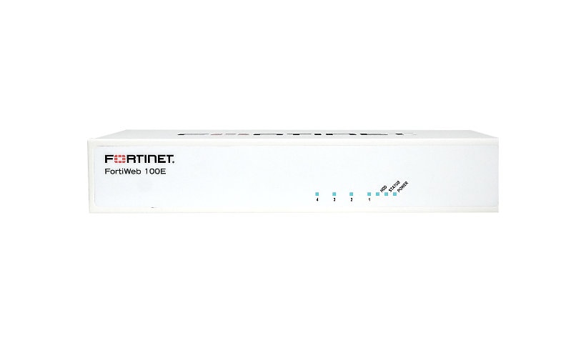 Fortinet FortiWeb 100E - security appliance - with 1 year 24x7 FortiCare and FortiWeb Advanced bundle