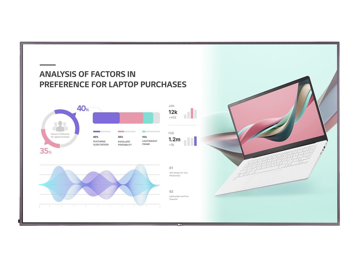 LG 75UH5J-M New High Haze UHD Standard Signage