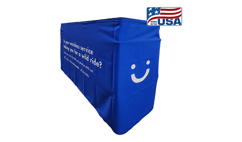 Jelco - case drape kit for shipping case - with custom color background & logo