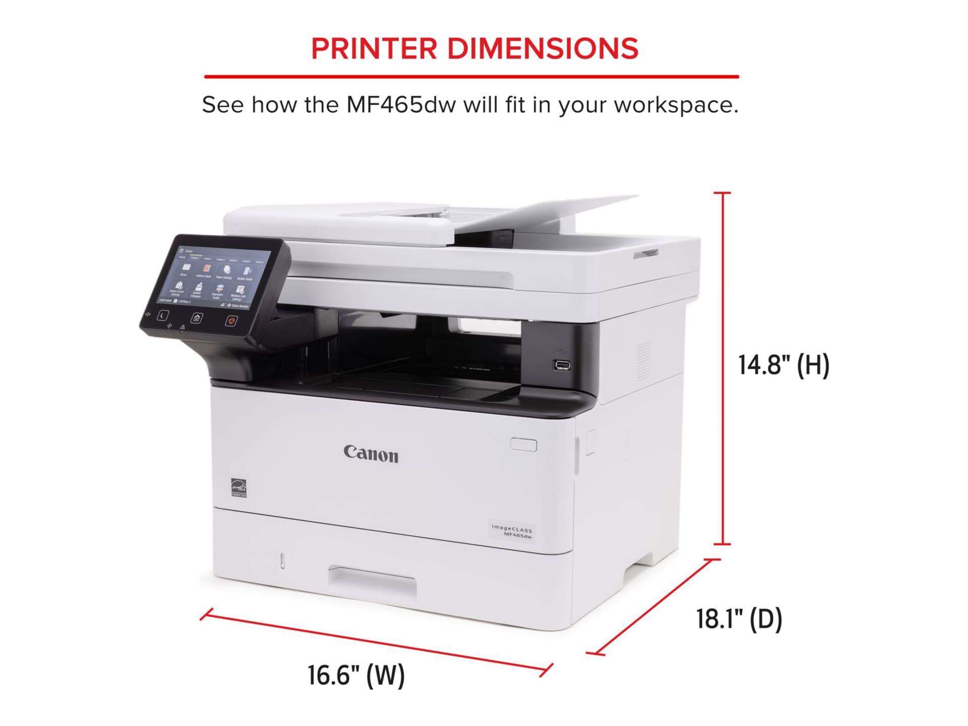 Canon ImageCLASS MF465dw - multifunction printer - B/W - 5951C005 -  All-in-One Printers 