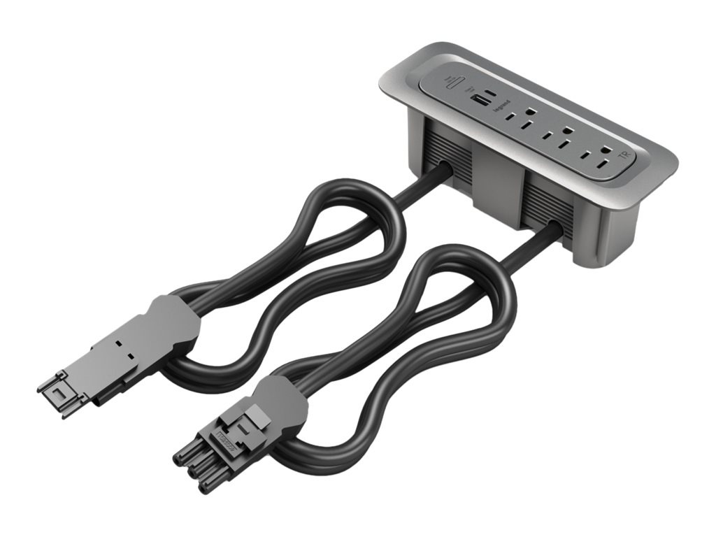 Wiremold ModPower Series In-Surface Middle Unit - Magnesium