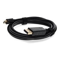 10ft Mini-DisplayPort 1.1 Male to DisplayPort 1.2 Male Black Cable For Resolution Up to 3840x2160 (4K UHD)