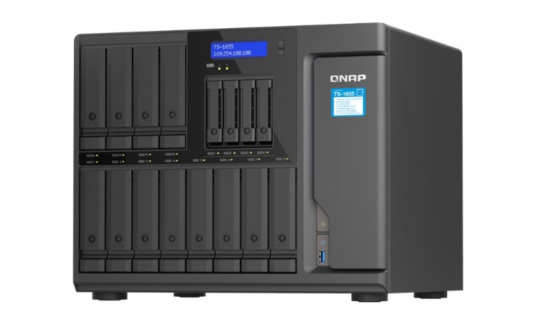 外付けハードディスク・ドライブ QNAP TS-1655 16-bay NAS QNAP TS-1655 - NAS server - TS-1655-8G-US - Network Attached