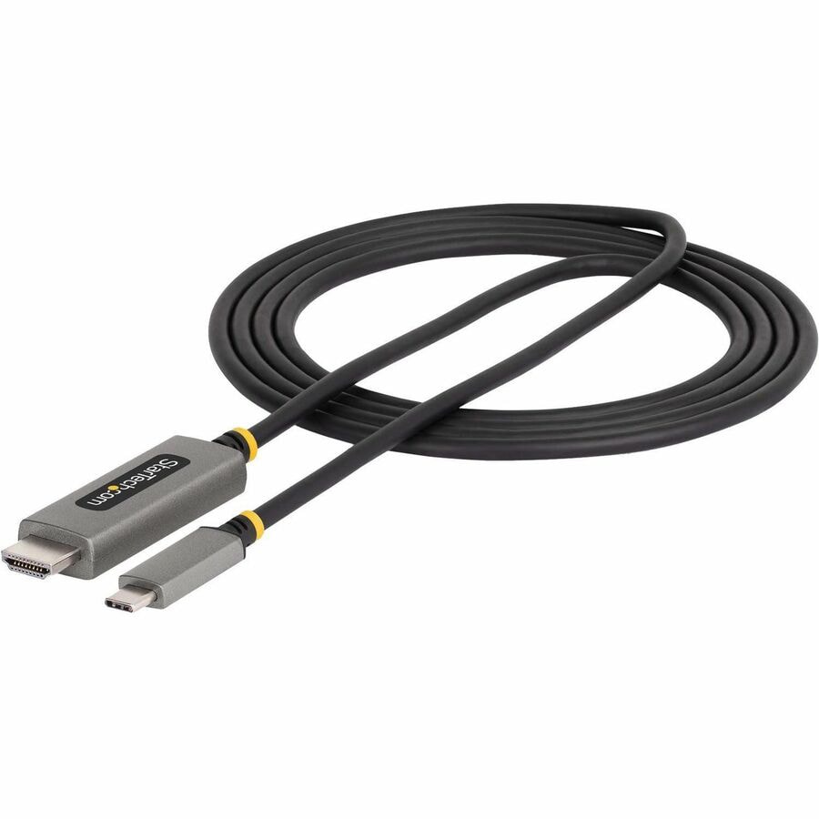 StarTech.com 6'(2m) USB-C to HDMI Adapter Cable, 8K 60Hz, 4K 144Hz, HDR10, USB Type-C to HDMI 2.1 Video Converter