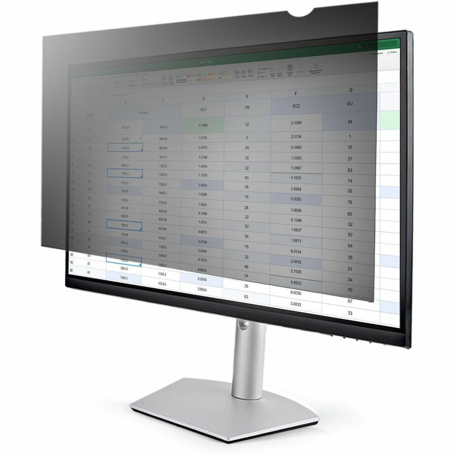 StarTech.com 28" 16:9 Computer Monitor Privacy Filter, 51% Blue Light Reduction, +/- 30° Viewing Angle