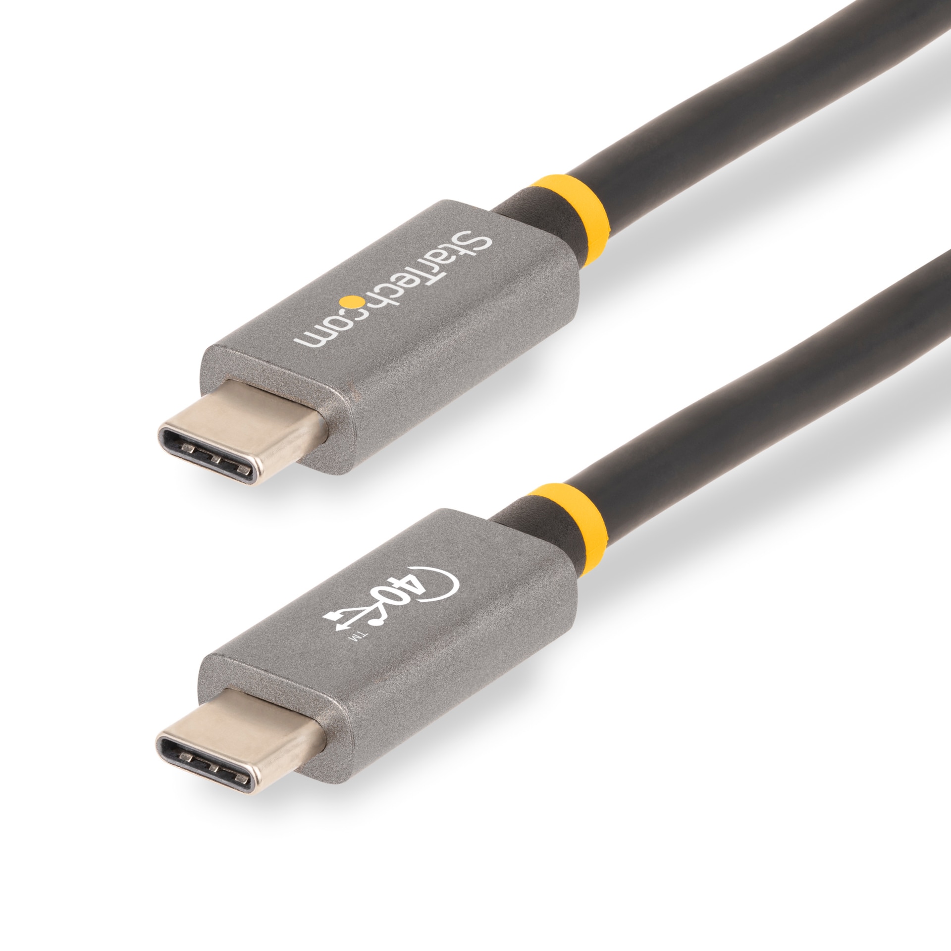 StarTech.com 3' (1m) USB4 Cable, USB-IF Certified USB-C Cable, 40 Gbps, 100W, 8K 60Hz, Type-C, Thunderbolt 4/3
