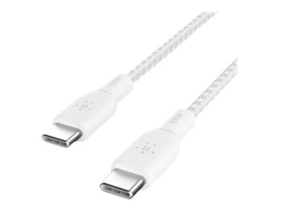Belkin BoostCharge USB-C to USB-C Cable 100W - (2 meter / 6.6 foot, White)  - CAB014BT2MWH - USB Cables 