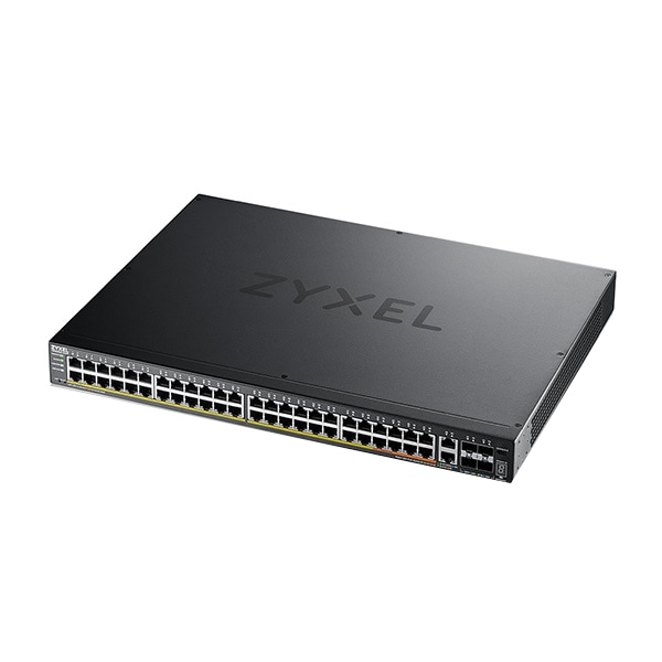 Zyxel 48 Port GbE Layer 3 Access PoE+ Switch with 6x10G Uplink