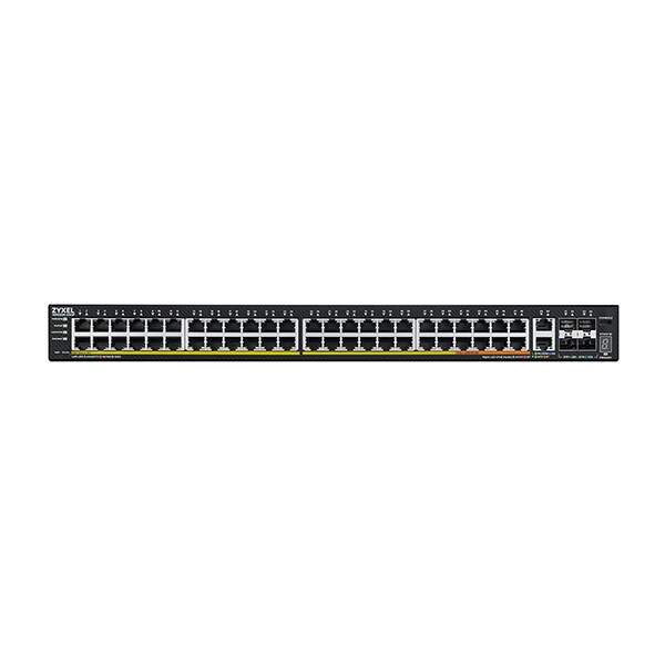 Thumbnail 2 of 4 for Zyxel 48 Port GbE Layer 3 Access PoE+ Switch with 6x10G Uplink