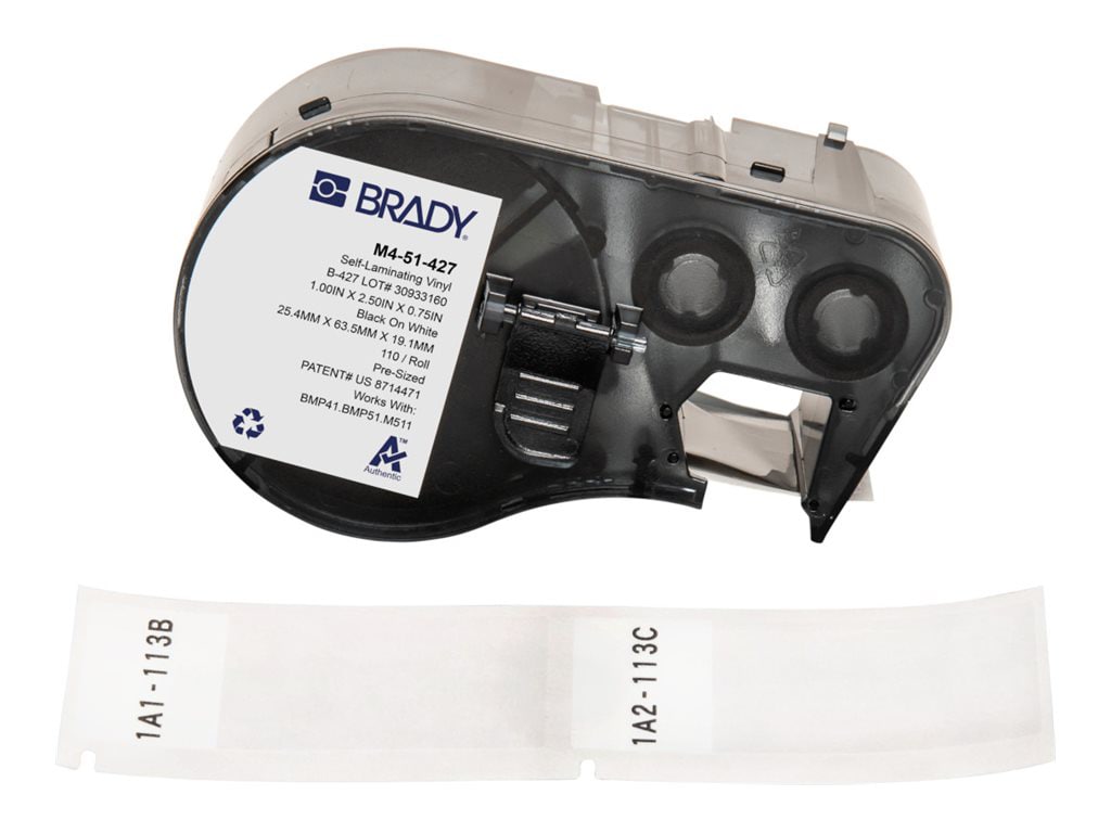 Brady B-427 - self-laminating labels - matte - 110 label(s) -