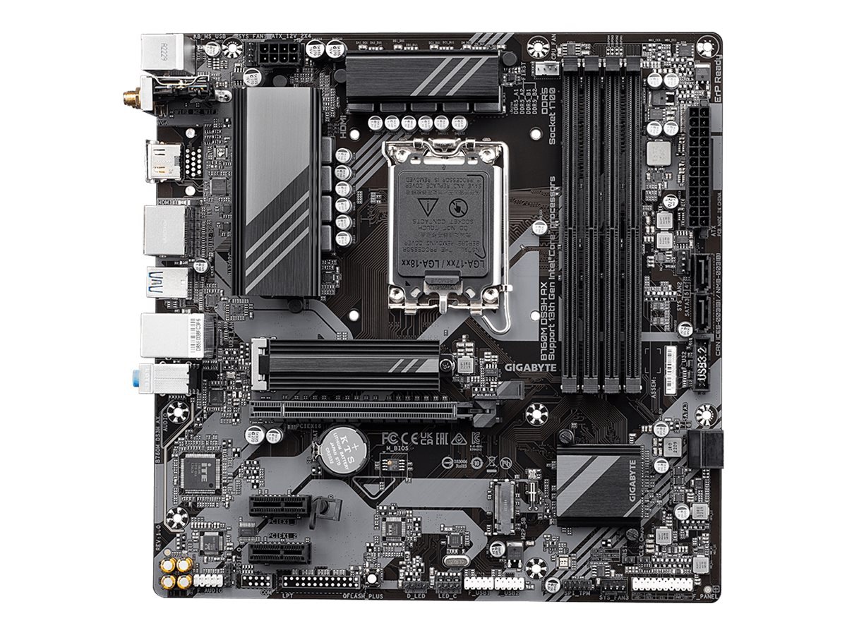 Gigabyte B760M DS3H AX - 1.X - motherboard - micro ATX - LGA1700 Socket - B760