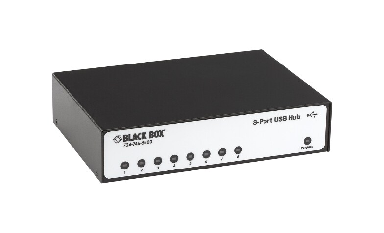 Black Box 8-Port USB Hub - serial adapter - USB - RS-232 x - IC1023A - USB Hubs - CDW.com