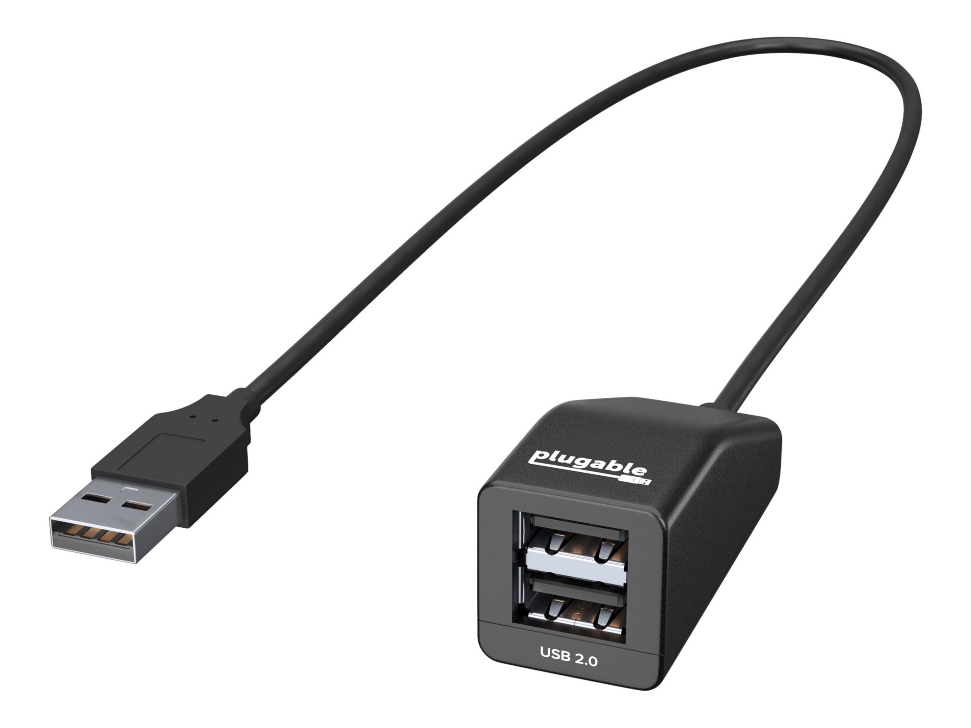 Plugable USB2-2PORT - hub - 2 ports
