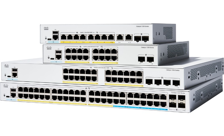 Cisco Catalyst 1300 Series 24 Port PoE+ Switch - C1300-24P-4G