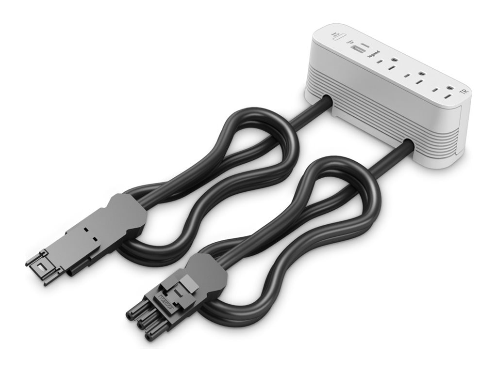 Wiremold ModPower Series On-Surface Middle Unit - White