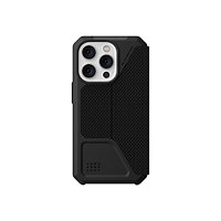 UAG Rugged Case for iPhone 14 Pro [6.1-in] - Metropolis Kevlar Black - flip
