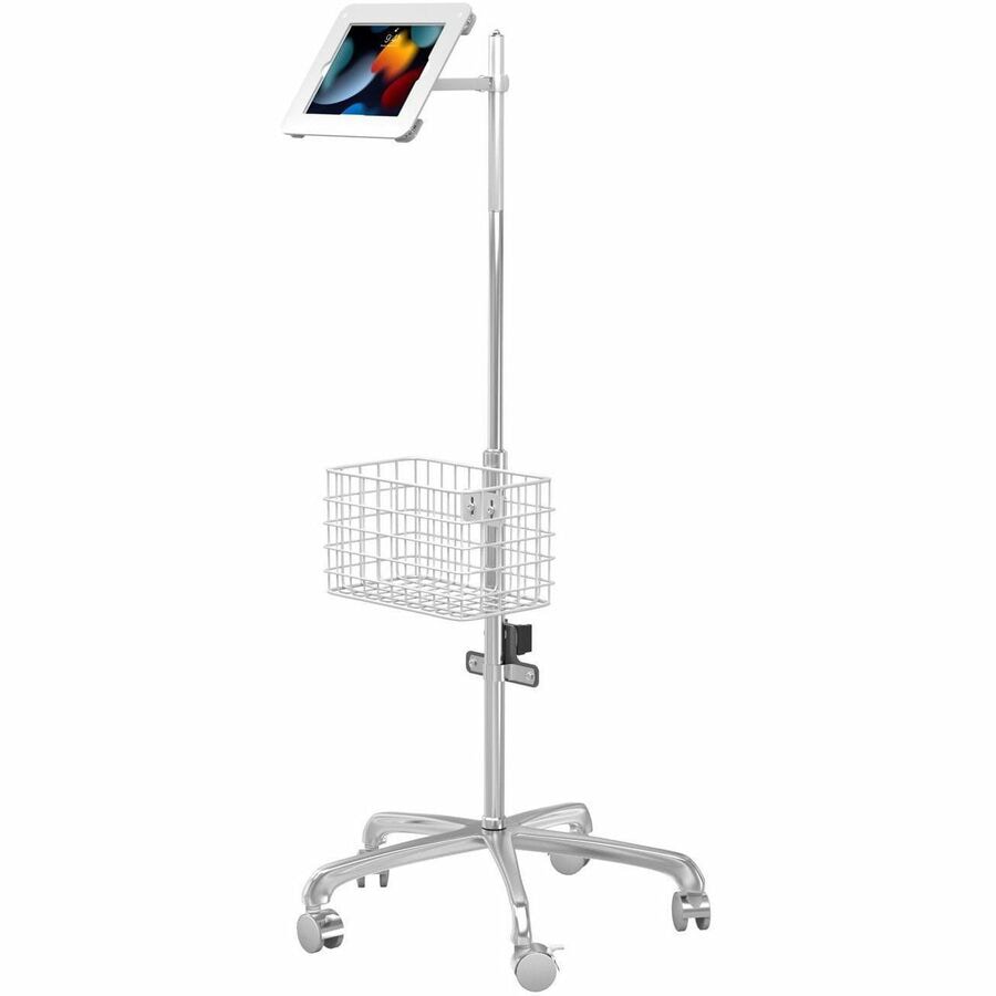 CTA Digital Medical Rolling Cart with Articulating Arm & Accessories for iPad 10.2 Series, iPad Air 3, and iPad Pro 10.5
