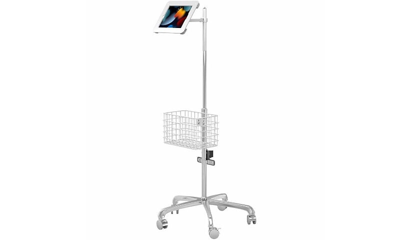 CTA Digital Medical Rolling Cart with Articulating Arm & Accessories for iPad 10.2 Series, iPad Air 3, and iPad Pro 10.5