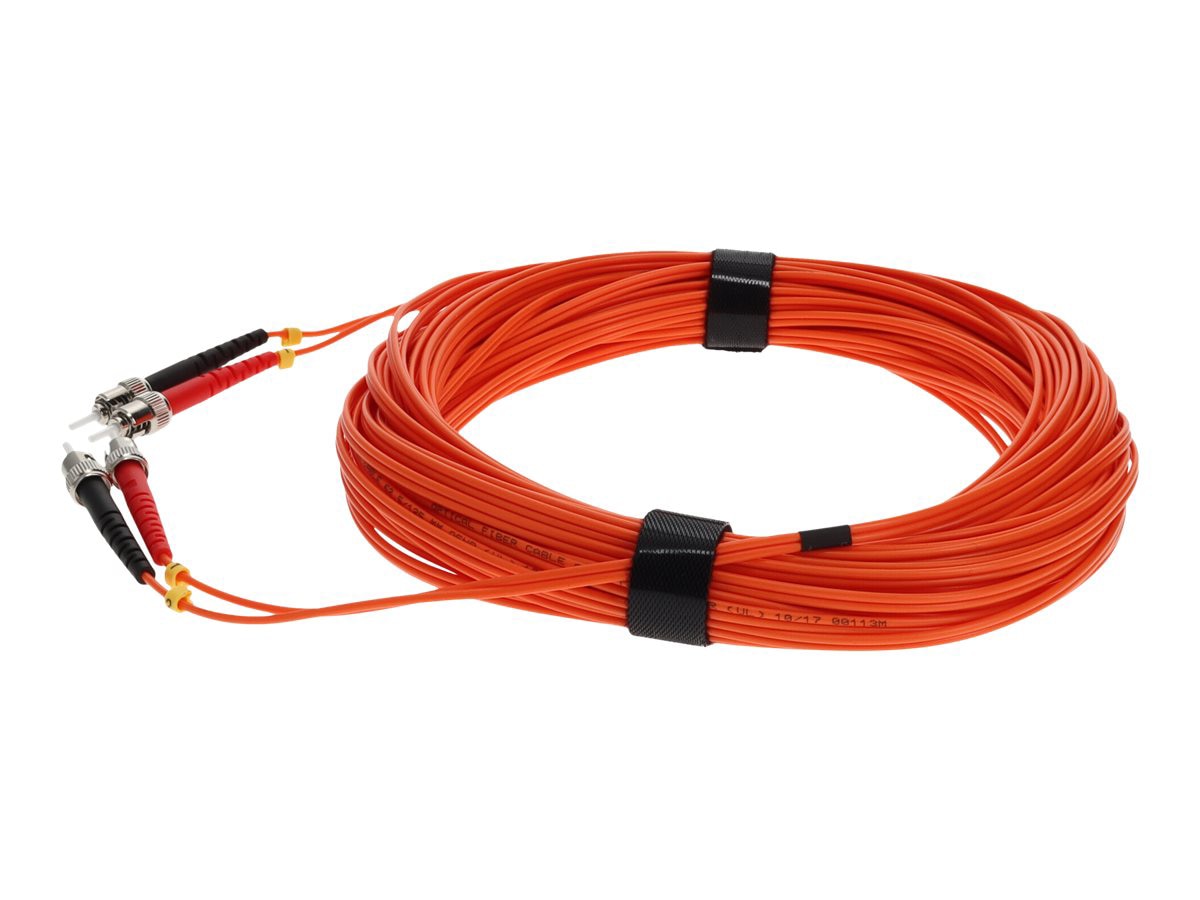 Proline 30m ST to ST Orange OM1 Duplex OFNR (Riser-Rated) MMF Fiber Patch C