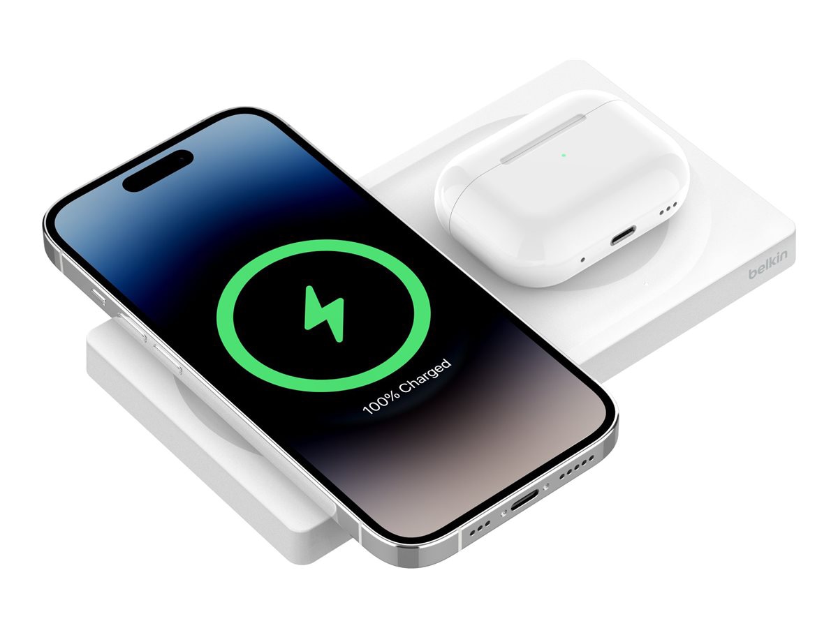 2-in-1 Wireless Charging Pad with MagSafe (15W)