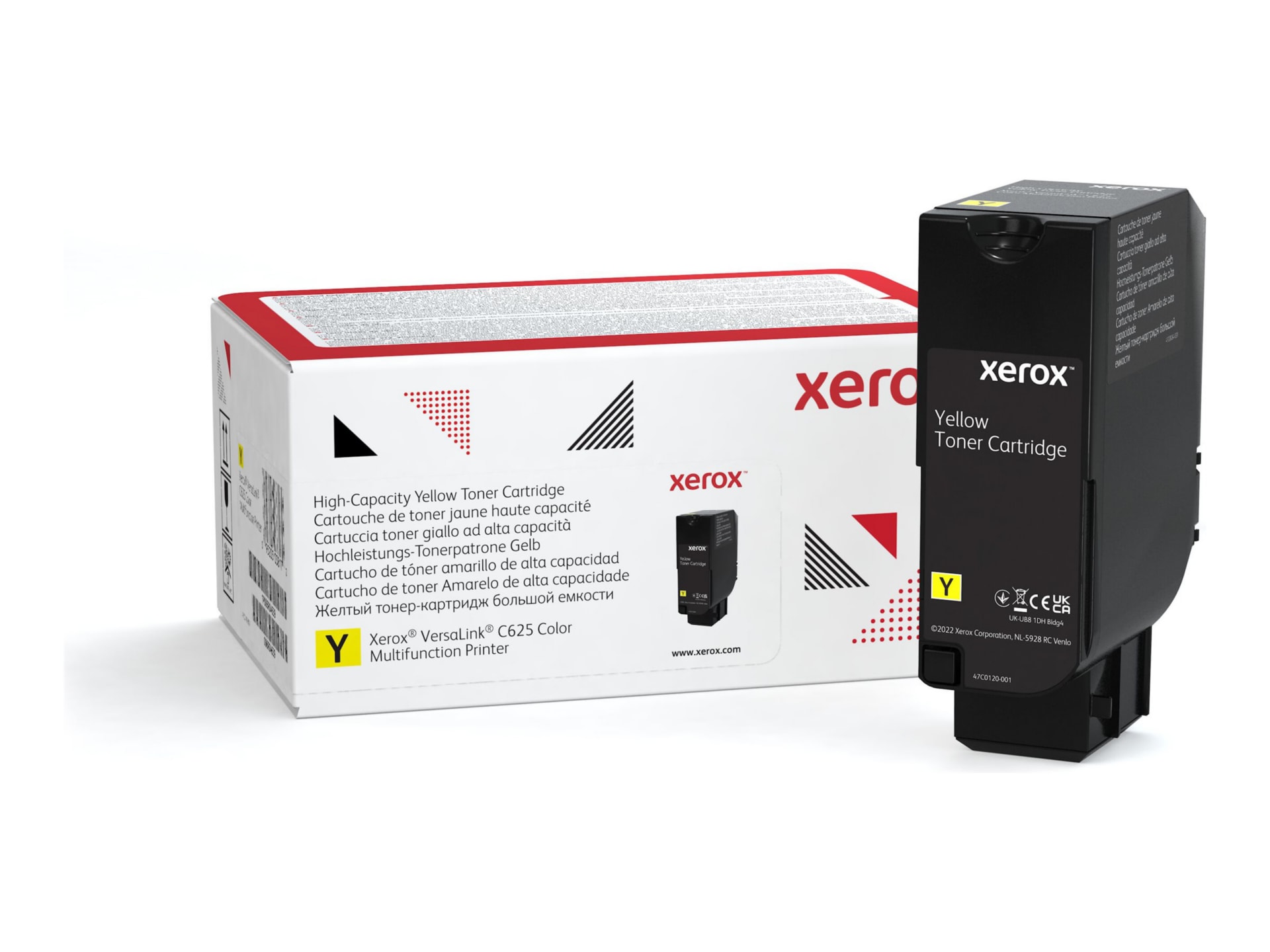 Xerox - High Capacity - yellow - original - toner cartridge