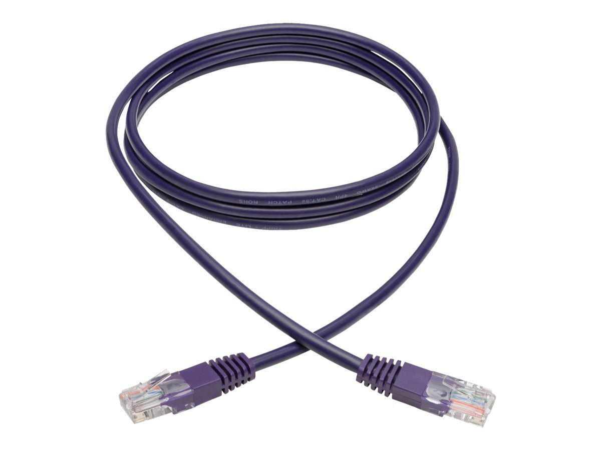 Eaton Tripp Lite Series Cat5e 350 MHz Molded (UTP) Ethernet Cable (RJ45 M/M), PoE - Purple, 6 ft. (1.83 m) - patch cable