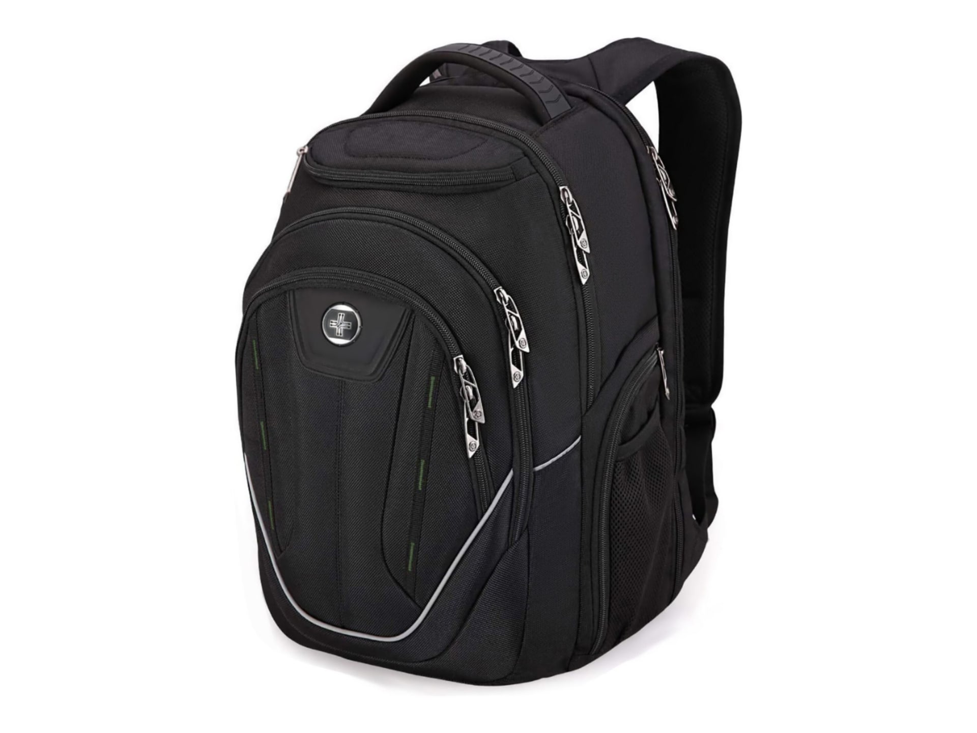 Swissdigital TERABYTE F J16BTF-21 Carrying Case Backpack for 15.6" Laptop - Black/Green