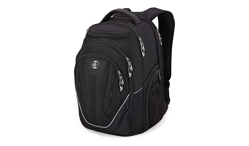 Swissdigital TERABYTE F J16BTF-21 Carrying Case Backpack for 15.6" Laptop - Black/Green