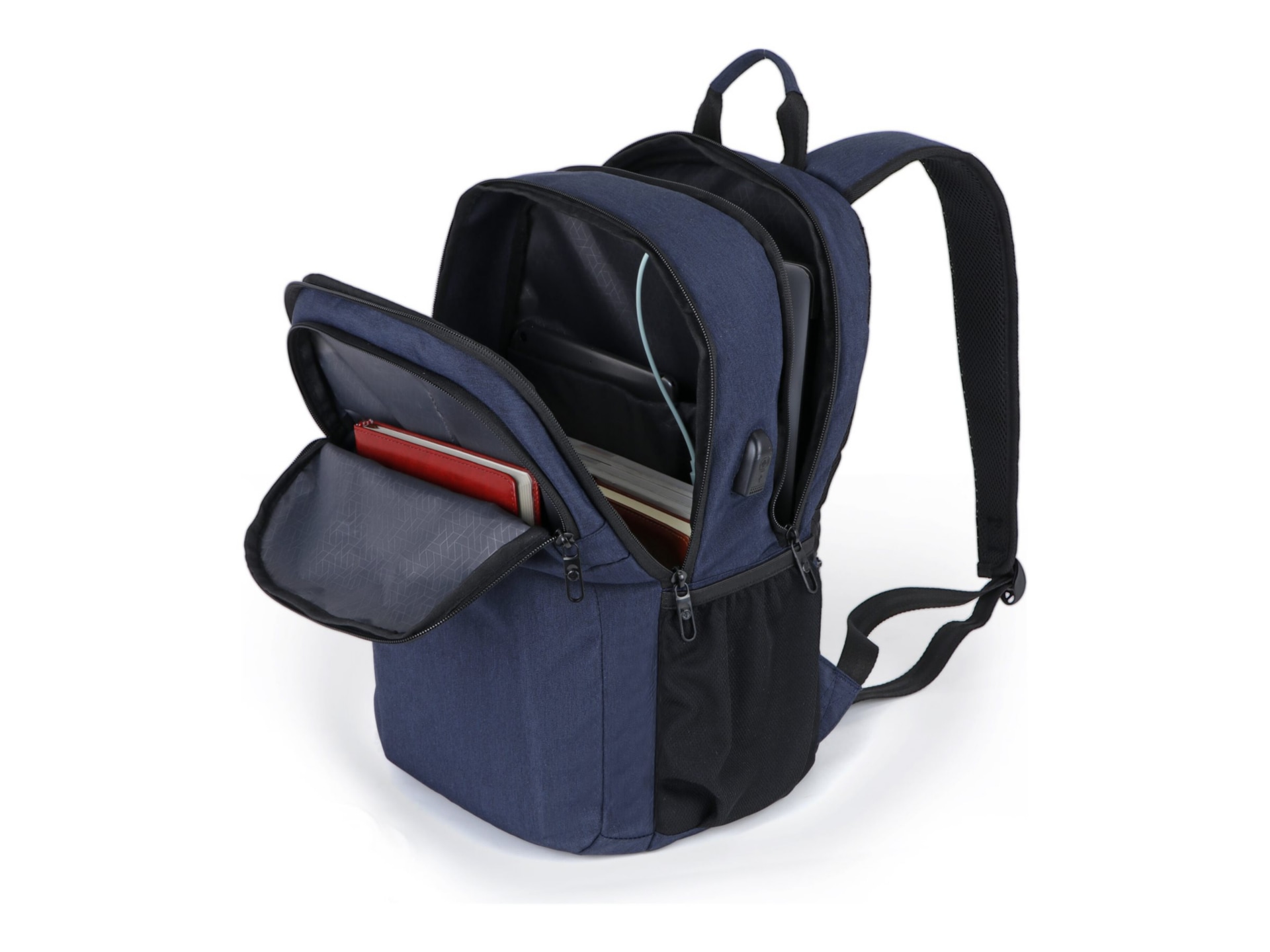 Thumbnail 4 of 17 for Swissdigital BIBERSTEIN Carrying Case Backpack for 17" Laptop - Dark Blue