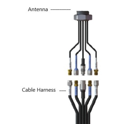 Airgain CH-C4W2G-1-2-1 EZConnect Cable Harness, 14' or 19' for 7-in-1 Antennas