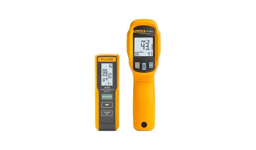 Fluke Networks 417D Laser Distance Meter and 62 MAX+ IR Thermometer Kit