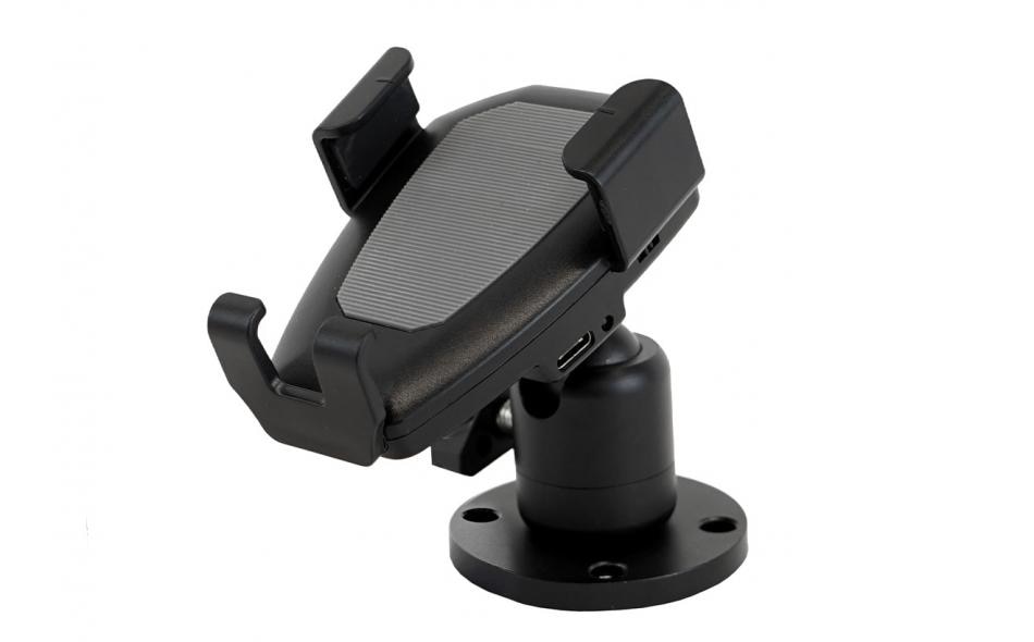 Gamber-Johnson Wireless Charging Phone Cradle with Zirkona Mount and Round Base