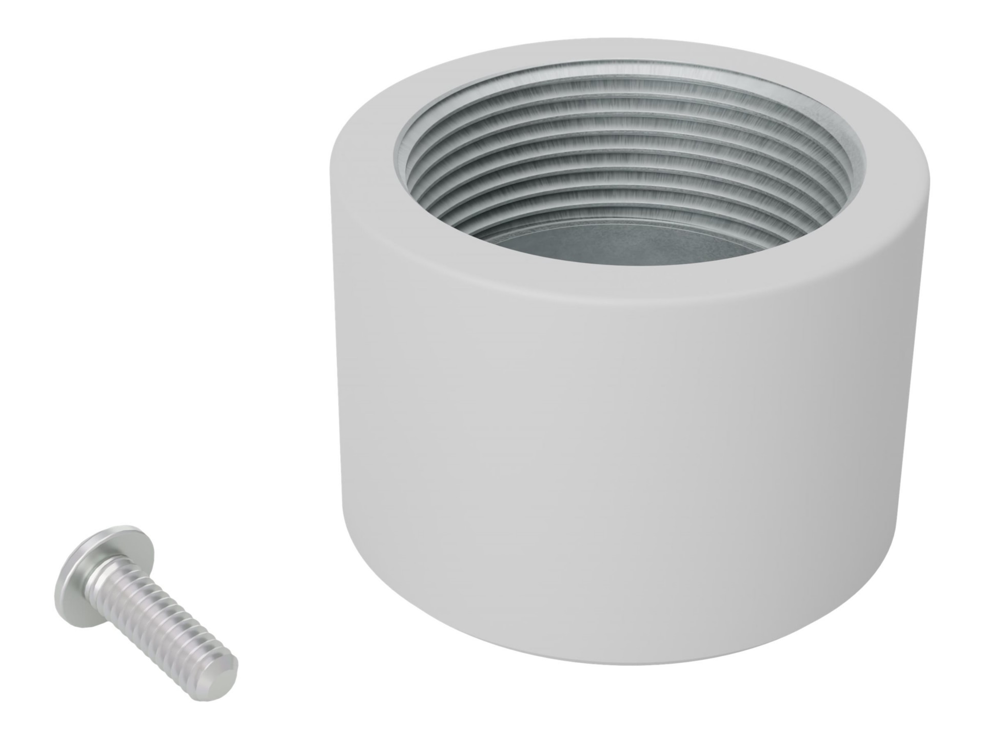 Vaddio Camera Pipe Thread Adapter - White