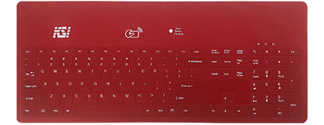 KSI 104 USB RFID Keyboard - Red