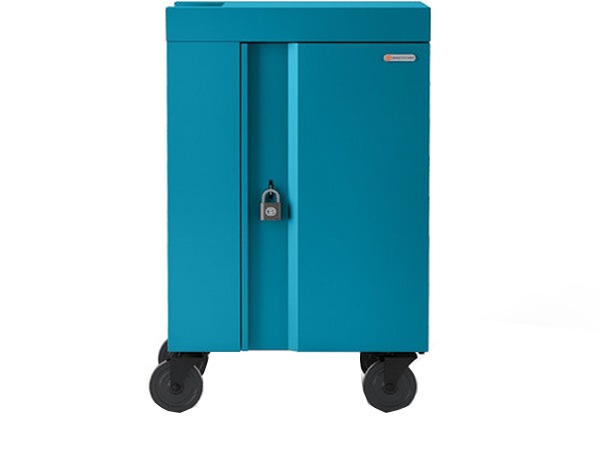 Bretford 24 Unit CUBE Cart Mini Charging Cart - Pacific Blue