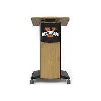 Spectrum Slim Lectern - lectern - rectangular - graphite talc