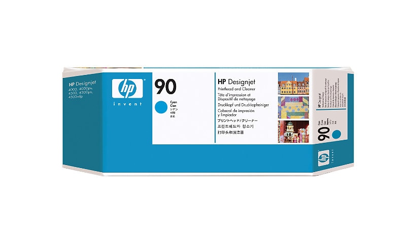 HP 90 - cyan - printhead with cleaner
