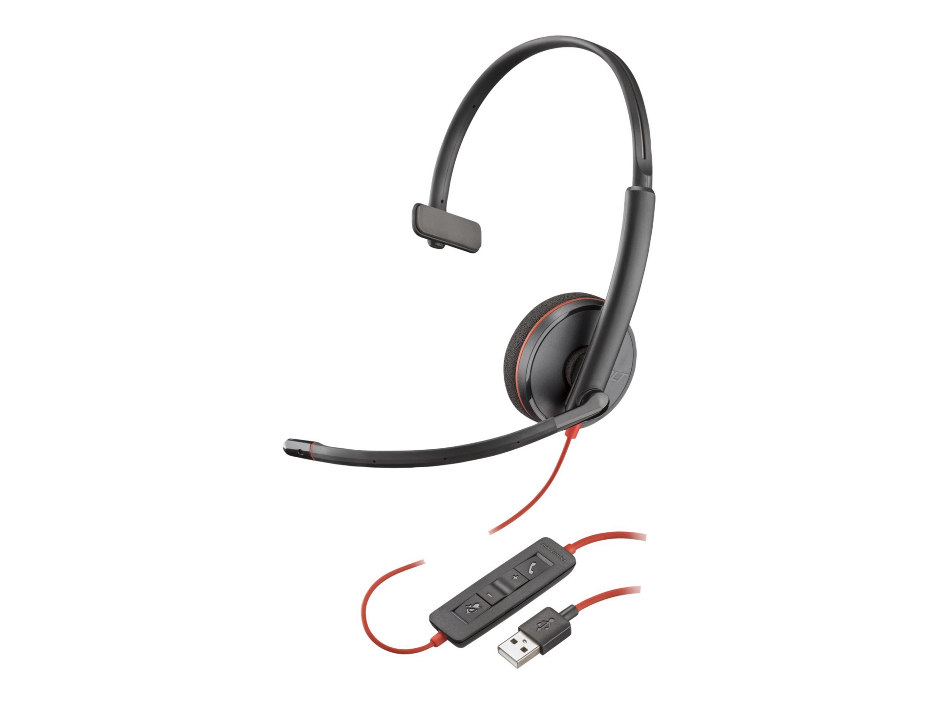 Poly Blackwire C3210 USB-A Black Headset (Bulk Qty.50)